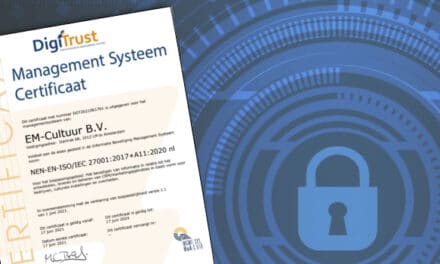 EM-Cultuur officieel ISO 27001 gecertificeerd!