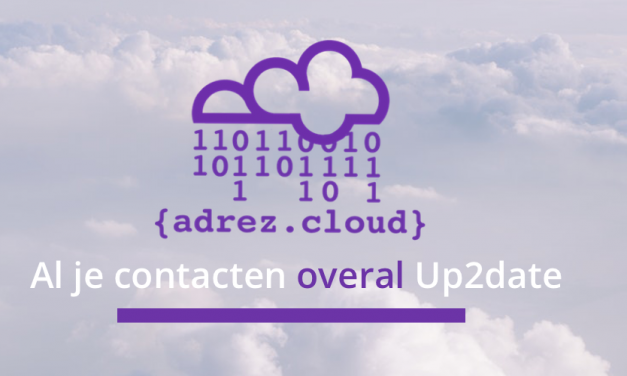 {adrez.cloud} voor Up2Date Contacten