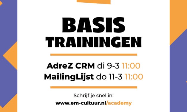 Basistrainingen maart 2027
